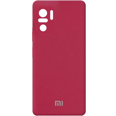 Чохол Silicone Cover Full Camera (AA) для Xiaomi Redmi Note 10 / Note 10s, Красный / Rose Red