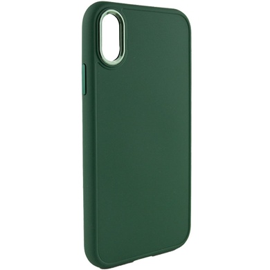 TPU чехол Bonbon Metal Style для Apple iPhone XR (6.1") Зеленый / Army green