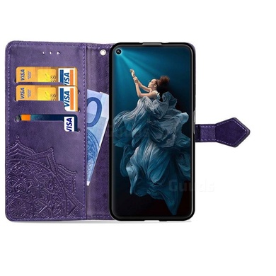 Кожаный чехол (книжка) Art Case с визитницей для Huawei Honor 20 / Nova 5T Фиолетовый