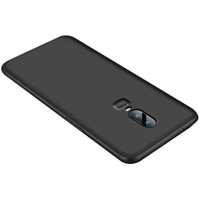 Пластикова накладка GKK LikGus 360 градусів (opp) для OnePlus 6, Чорний