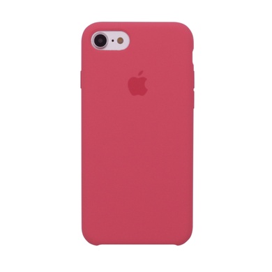 Чехол Silicone case (AAA) для Apple iPhone 7 / 8 (4.7") Малиновый / Rose red