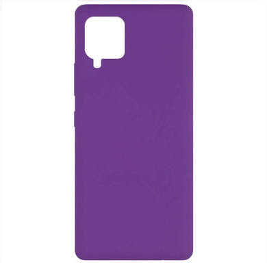 Чехол Silicone Cover Full without Logo (A) для Samsung Galaxy A42 5G, Фиолетовый / Purple