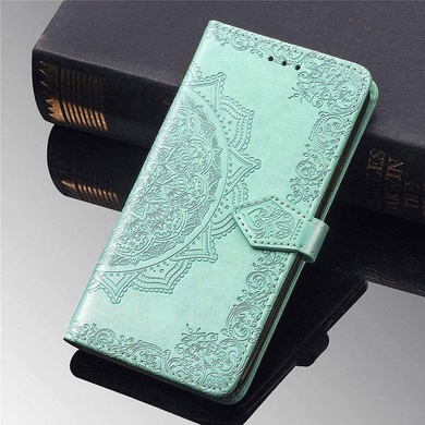 Кожаный чехол (книжка) Art Case с визитницей для Samsung Galaxy A21s Бирюзовый