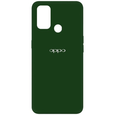 Чехол Silicone Cover My Color Full Protective (A) для Oppo A53 / A32 / A33 Зеленый / Dark green