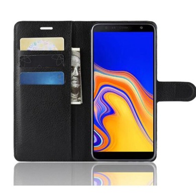 Чехол (книжка) Wallet Glossy с визитницей для Samsung Galaxy J4+ (2018)