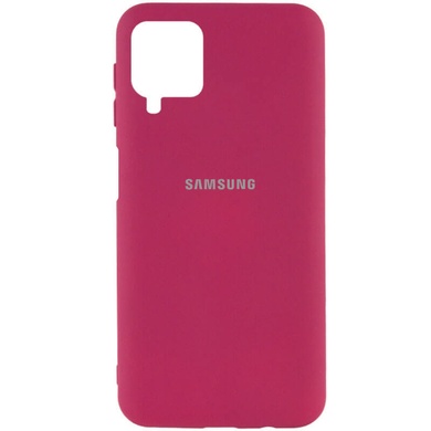 Чохол Silicone Cover My Color Full Protective (A) для Samsung Galaxy A12 / M12, Бордовый / Marsala