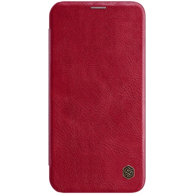 Кожаный чехол (книжка) Nillkin Qin Series для Apple iPhone 13, Красный