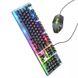 Ігрова клавіатура + миша Hoco GM18 Luminous, Black
