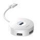 Перехідник HUB Baseus Round Box USB to USB 3.0 + 3USB 2.0 (CAHUB-F), Белый