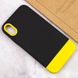 Чехол TPU+PC Bichromatic для Apple iPhone XR (6.1") Black / Yellow