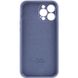 Чехол Silicone Case Full Camera Protective (AA) для Apple iPhone 13 Pro Max (6.7") Серый / Lavender Gray