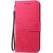 Кожаный чехол (книжка) Four-leaf Clover с визитницей для Samsung Galaxy A2 Core, Розовый