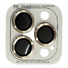 Защитное стекло Metal Classic на камеру (в упак.) для Apple iPhone 12 Pro / 11 Pro / 11 Pro Max Золотой / Gold
