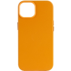 Кожаный чехол Leather Case (AA Plus) with MagSafe для Apple iPhone 12 Pro / 12 (6.1") Golden Brown