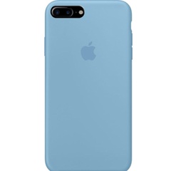 Чехол Silicone Case Full Protective (AA) для Apple iPhone 7 plus / 8 plus (5.5") Голубой / Cornflower