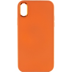 TPU чохол Bonbon Metal Style для Apple iPhone XR (6.1"), Оранжевый / Papaya
