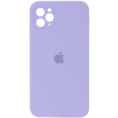 Чехол Silicone Case Square Full Camera Protective (AA) для Apple iPhone 11 Pro (5.8") Сиреневый / Dasheen