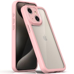 TPU чохол Transparent + Colour 1,5mm для Apple iPhone 15 (6.1"), pink