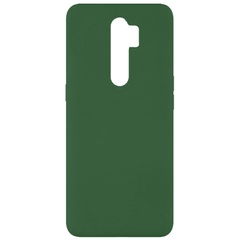 Чехол Silicone Cover Full without Logo (A) для Oppo A5 (2020) / Oppo A9 (2020) Зеленый / Dark green