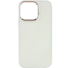 TPU чохол Bonbon Metal Style для Apple iPhone 14 Pro Max (6.7"), Білий / White