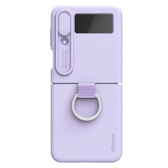 Силиконовая накладка Nillkin Camshield Silky для Samsung Galaxy Z Flip4 Misty Purple