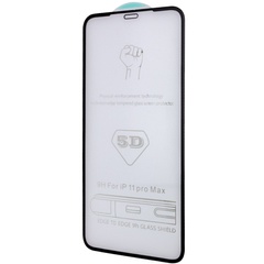 Захисне скло 5D Hard (full glue) (тех.пак) для Apple iPhone 12 Pro / 12 (6.1"), Чорний