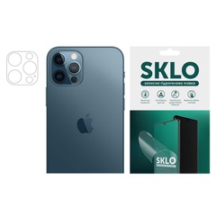 Захисна гідрогелева плівка SKLO (на камеру) 4 шт. для Apple iPhone 12 mini (5.4 "), Прозорий