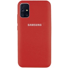 Чехол Silicone Cover Full Protective (AA) для Samsung Galaxy M31s, Красный / Camellia