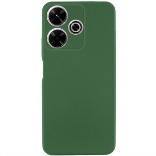 Чехол TPU GETMAN Liquid Silk для Xiaomi Redmi 13 4G / Poco M6 4G Зеленый / Dark green