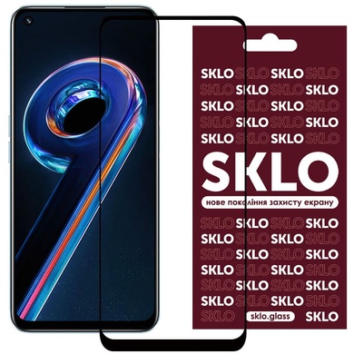 Захисне скло SKLO 3D (full glue) для Realme 9 Pro / 9i / 9 5G / C35 / OnePlus Nord CE 2 Lite 5G, Чорний