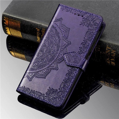 Кожаный чехол (книжка) Art Case с визитницей для Realme C11 (2021) Фиолетовый