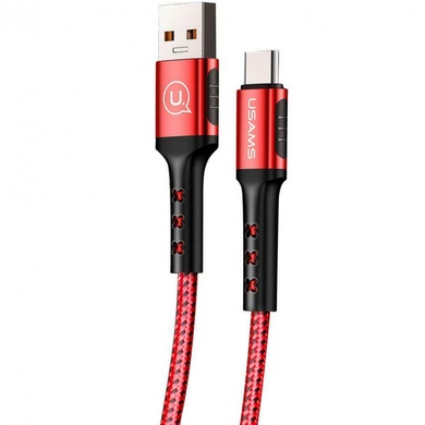 Дата кабель USAMS US-SJ289 USB to Type-C (1.2m) Красный