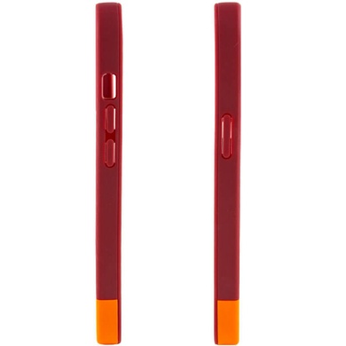 Чохол TPU+PC Bichromatic для Apple iPhone XR (6.1"), Brown burgundy / Orange
