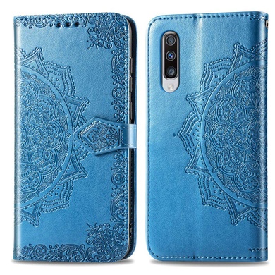 Шкіряний чохол (книжка) Art Case з візитницею для Samsung Galaxy A70 (A705F), Синий