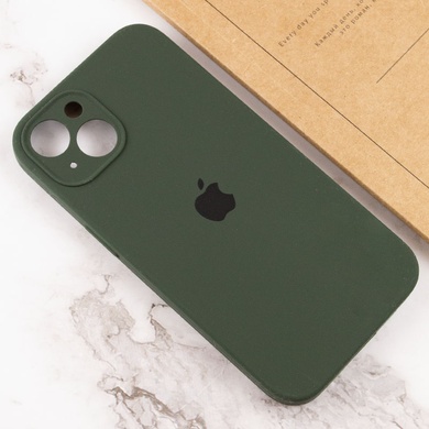 Чехол Silicone Case Full Camera Protective (AA) для Apple iPhone 13 (6.1") Зеленый / Cyprus Green