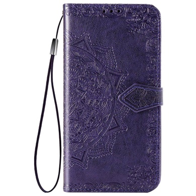 Кожаный чехол (книжка) Art Case с визитницей для Xiaomi Redmi Note 10 / Note 10s Фиолетовый