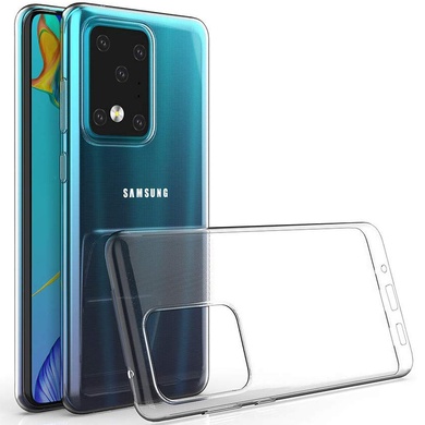 TPU чохол Epic Transparent 1,0mm для Samsung Galaxy S22 Ultra, Безбарвний (прозорий)