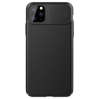 Карбоновая накладка Nillkin Camshield (шторка на камеру) для Apple iPhone 11 Pro (5.8") Черный / Black