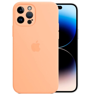 Чохол Silicone Case Full Camera Protective (AA) для Apple iPhone 14 Pro Max (6.7"), Помаранчевий / Cantaloupe