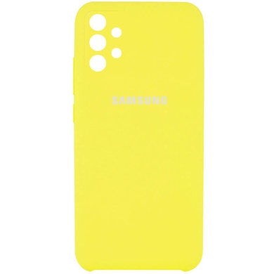 Чехол Silicone Cover Full Camera (AAA) для Samsung Galaxy A52 4G / A52 5G / A52s Желтый / Bright Yellow