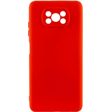 Чехол Silicone Cover Lakshmi Full Camera (A) для Xiaomi Poco X3 NFC / Poco X3 Pro Красный / Red