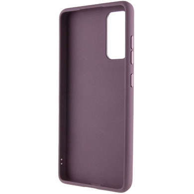 TPU чохол Bonbon Metal Style with MagSafe для Samsung Galaxy S20 FE, Бордовый / Plum