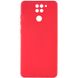 Силиконовый чехол Candy Full Camera для Xiaomi Redmi Note 9 / Redmi 10X Красный / Red