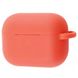 Силіконовий футляр Shock-proof для навушників AirPods Pro + карабін, Оранжевый / Persimmon