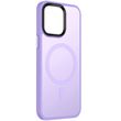 TPU+PC чехол Metal Buttons with MagSafe Colorful для Apple iPhone 13 (6.1") Сиреневый