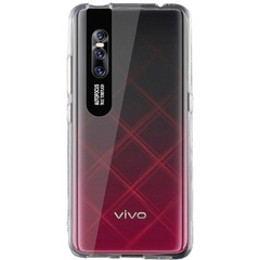 TPU чехол Epic clear flash для Vivo V15 Pro, Бесцветный / Черный