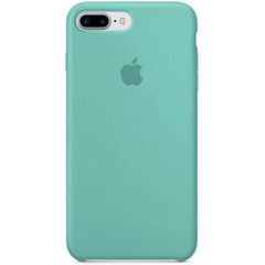 Чохол Silicone case (AAA) для Apple iPhone 7 plus / 8 plus (5.5"), Бірюзовий / Ice Blue