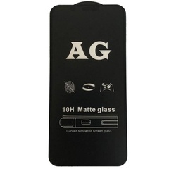 Захисне скло 2.5D CP+ (full glue) Matte для Apple iPhone 12 Pro / 12 (6.1"), Чорний
