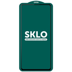Захисне скло SKLO 5D (тех.пак) для Samsung Galaxy S21+, Черный / Белая подложка