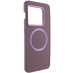 TPU чохол Bonbon Metal Style with MagSafe для OnePlus 10 Pro, Бордовый / Plum